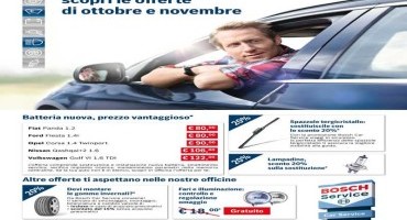 Bosch Car Service, dal 1°ottobre al 30 novembre “Promozione visibilità” Bosch Car Service, dal 1°ottobre al 30 novembre “Promozione visibilità”