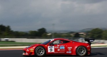 ACI Sport, Italiano GT, Balzan-Benucci (Ferrari 458 Italia) su tutti , a Vallelunga, nella prima sessione di libere