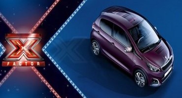 Peugeot 108, vettura ufficiale di “X Factor”, il famoso talent di SKY