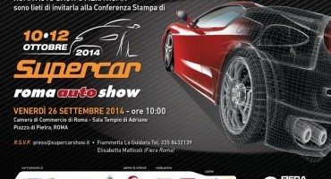 “Supercar Roma Auto Show”, il salone dell’auto sportiva (10-12 Ottobre)