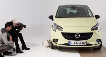 Dietro le quinte con Opel Corsa, Karl Lagerfeld e la supermodella Choupette