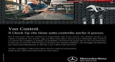 Mercedes-Benz: con la campagna “Van Control, “fino al 31 Gennaio check up completo e gratuito