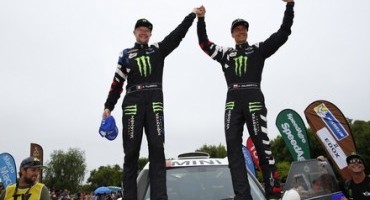 MINI celebrates its fourth consecutive overall win at the Dakar Rally