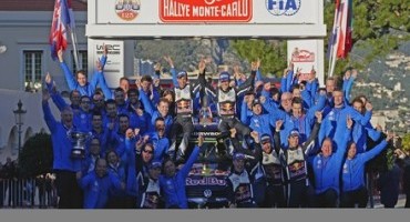 WRC, storica tripletta Volkswagen al Rally di Monte Carlo