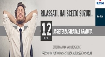 Suzuki Activated Road Assistance S.A.R.A. e avrai un anno di assistenza stradale in omaggio