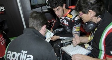 WSBK, Phillip Island, primo giorno di prove positivo per il Team Aprilia