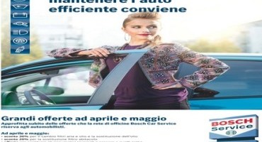 Bosch Car Service, dal 1° Aprile al 31 Maggio sarà attiva la promozione “Primavera”