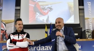 Oggi, a Parma, Andrea Dovizioso è stato testimonial del progetto ‘TIM GUARDA AVANTI’