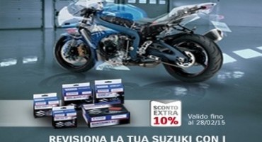 Suzuki, fino al 30 Aprile 2015, prezzi scontati sui Kit di manutenzione