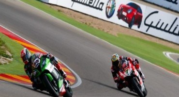 WSBK, Aragon, in volata Jonathan Rea (Kawasaki Racing Team) conquista Gara1 su un coriaceo Davies (Aruba.it Racing – Ducati Superbike Team)