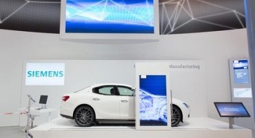 Maserati Ghibli protagonista, con Siemens, dell’Hannover Messe 2015