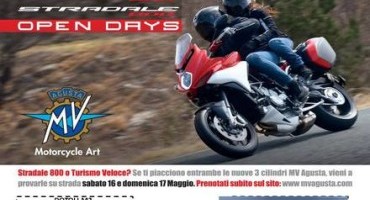 Napoli, Open Days MV Agusta, il prossimo 16 e 17 Maggio demo ride della Stradale 800 e Turismo Veloce Napoli, Open Days MV Agusta, il prossimo 16 e 17 Maggio demo ride della Stradale 800 e Turismo Veloce