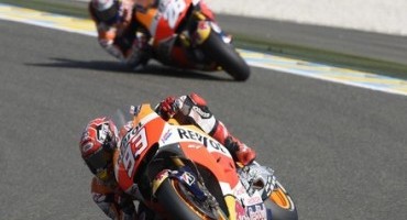 MotoGP, positive first day for Marquez and Pedrosa in Le Mans
