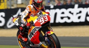 MotoGP: a Le Mans terza pole stagionale per Marquez, in prima fila anche Dovizioso e Lorenzo