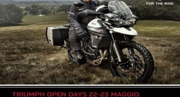 Triumph Open Days: il 22 e 23 maggio si potrà provare tutta la nuova gamma Tiger 800