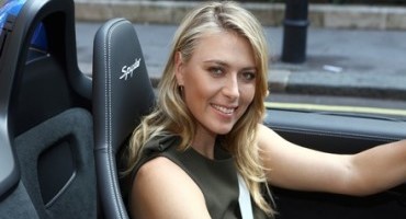 Tennis superstar Maria Sharapova drops in at Porsche Centre Mayfair to sample new Boxster Spyder