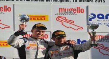Campionato Italiano Gran Turismo, Mugello: grande soddisfazione per la vittoria in Gara 1 per Amici-Mapelli (Audi R8 LMS)
