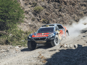 Stephane Peterhansel (FRA) from Team Peugeot Total performs during stage 8 of Rally Dakar 2016 from Salta to Belen, Argentina on January 11, 2016.
