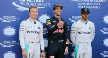 Formula 1 – GP Monaco : Ricciardo in pole davanti alle due Mercedes, quarto Vettel