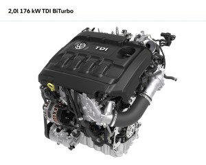 2.0 TDI Biturbo Motor mit 176 kW / 240 PS