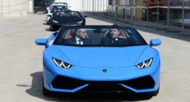 Il Presidente del Consiglio Matteo Renzi visita Automobili Lamborghini