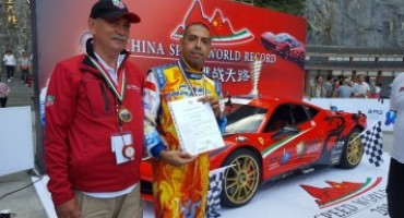 Fabio Barone stabilisce il nuovo record in Cina su Ferrari 458