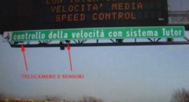 Tutor Attivi in Autostrada ridotta la velocità media